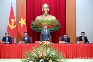 Party chief hosts delegates to 7th int